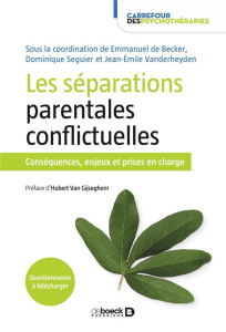 Les séparations parentales conflictuelles. Conséquences, enjeux et prises en charge - Becker Emmanuel de ; Seguier Dominique ; Vanderhey