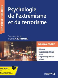 Psychologie de l'extrémisme et du terrorisme - Arciszewski Thomas