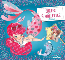 Cartes à pailleter Sirènes. Avec un stylet malin double embout - Fournier Magali