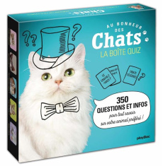LA BOITE QUIZ CHATS - 350 QUESTIONS ET INFOS POUR TOUT SAVOIR SUR VOTRE ANIMAL PREFERE ! - PLAYBAC EDITIONS