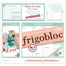 Frigobloc hebdomadaire Maison zen. Avec 1 crayon, Edition 2025-2026 - COLLECTIF