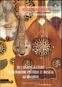 Horizons maghrébins N° 75/2016 : De l'oralité à l'écrit du patrimoine poétique et musical au Maghreb - Aous Rachid ; Brahim-Djelloul Rachid