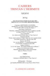 CAHIERS TRISTAN L HERMITE 2014 XXXVI - COLLECTIF