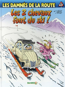 Les damnes de la route Tome 09 - Prix Réduit top humour 2022 - les 2 chevaux font du ski ! - ACHDE/DARMENTON/RUDY