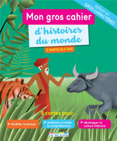 Mon gros cahier d'histoires du monde [EDITION EN GROS CARACTERES - Tessier Thomas ; David Morgane ; Chiodo Virginie