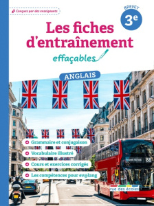Les fiches d'entraînement effaçables anglais 3e - Rigal Raquel