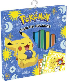 Sables colorés Pokémon. Avec 6 cartes à sabler, 1 outil pour détacher les surfaces autocollantes, 6 - Debrot Alexandre