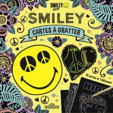 Cartes à gratter Smiley Hippy Cool. Avec 1 bâtonnet - Debrot Alexandre