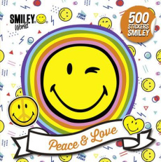 Peace & Love. 500 stickers Smiley - SMILEYWORLD