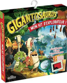 Gigantosaurus Mon kit d'explorateur ! Avec 20 cartes, 1 loupe, 1 carte infrarouge - COLLECTIF
