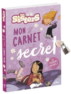 Mon carnet secret les Sisters. Des stickers offerts ! - BAMBOO EDITION