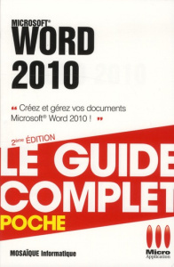 Word 2010. 2e édition - MA EDITIONS