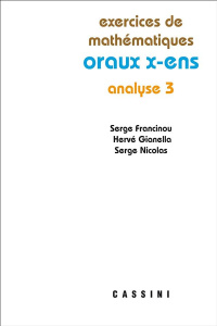 ORAUX X ENS ANALYSE 3 - GIANELLA/FRANCINOU