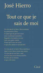 TOUT CE QUE JE SAIS DE MOI - HIERRO JOSE