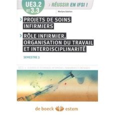 Projet de soins infirmiers. Rôle infirmier, organisation du travail et interdisciplinarité. UE 3.2 S - Dabrion Marlyne