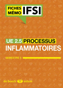 UE 2.5 Les processus inflammatoires et infectieux. Semestre 3 - Le Gal Morgane