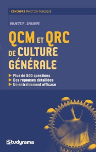QCM et QRC de culture générale - Berchoud Marie ; Berthou Benoît ; Chautard Sophie