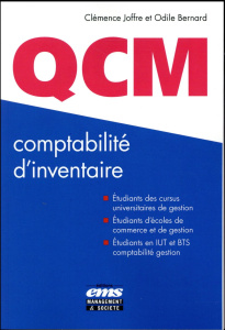 QCM, comptabilité d'inventaire - Joffre Clemence ; Bernard Odile
