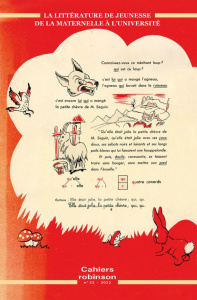 Cahiers Robinson N° 52/2022 : La littérature de jeunesse, de la maternelle à l'Université - Marcoin Francis