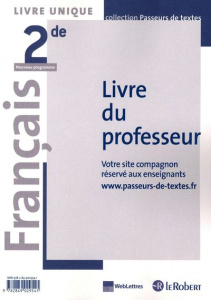 FRANCAIS 2DE LIVRE UNIQUE LIVRE DU PROFESSEUR - COLLECTIF