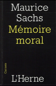 Mémoire moral - Sachs Maurice ; Raczymow Henri