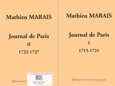 JOURNAL DE PARIS MATHIEU MARAIS TOME 1 ET TOME 2 - COLLECTIF
