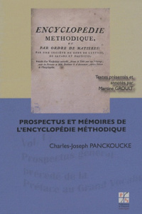 PROSPECTUS ET MEMOIRES DE L ENCYCLOPEDIE - GROULT M