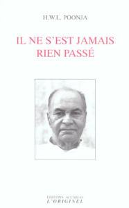 Il ne s'est jamais rien passé. Le Guru et le disciple - Poonja H-W-L