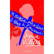 N'oublie pas de laisser la place à l'inconnu(e) - Villers Sophie