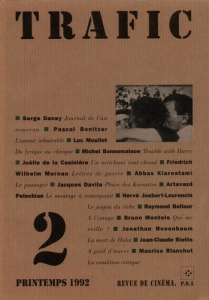 Trafic N° 2, Printemps 1992 - Daney Serge