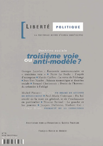 Liberté politique N° 16 Printemps-Eté 2001 : Doctrine sociale, troisième voie ou anti-modèle ? - COLLECTIF