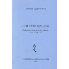 CAHIERS COLETTE NO 19 COLETTE 1935-1954 - PUR