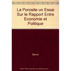 LA POROSITE UN ESSAI SUR LE RAPPORT ENTRE ECONOMIE ET POLITIQUE - BERNS