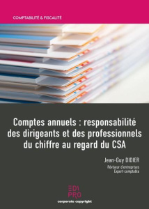 Comptes annuels responsabilité des dirigeants et des professionnels du chiffre au regard du CSA - Didier Jean-Guy;Collectif
