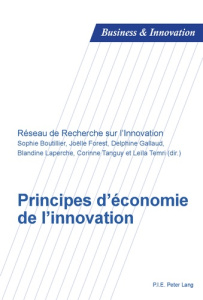 Principes d'économie de l'innovation - Boutillier Sophie