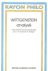 Wittgenstein analysé - Leyvraz/mulligan Jean