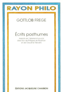 Écrits posthumes - Frege Gottlob