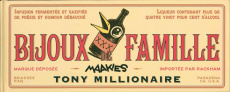 Bijoux de famille. Maakies - Millionaire Tony ; Julve Corinne