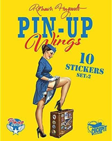Pin-up Wings - 10 stickers set 2 - Hugault Romain