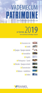 Vademecum patrimoine. Edition 2019 - Couturier Véronique