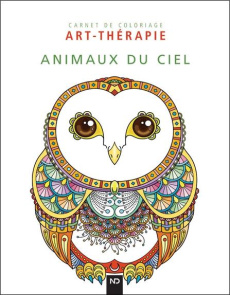 Animaux du Ciel. Carnet de coloriage Art-thérapie - COLLECTIF
