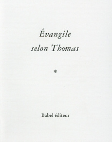 Evangile selon Thomas - SAINT THOMAS