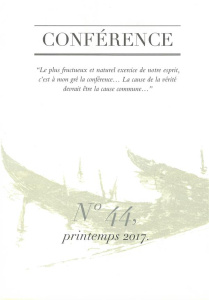 Conférence N° 44, printemps 2017 - Carraud Christophe