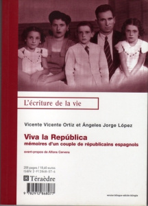 Viva la republica : mémoires d'un couple de républicains espagnoles - Lopez Jorge-A