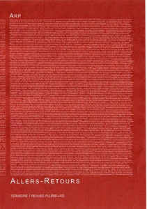 Allers-Retours - Chamoiseau Patrick