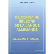 DICO SELECTIF LANGUE FRA : ALL/FRA - VASSEUR