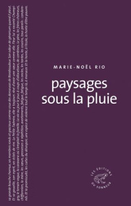 Paysages sous la pluie - Rio Marie-Noël