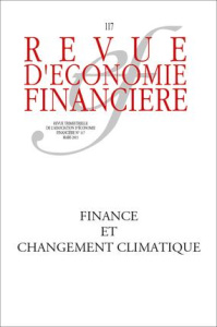 Revue d'économie financière N° 117, Mars 2015 : Changement climatique et finance durable - COLLECTIF AEF