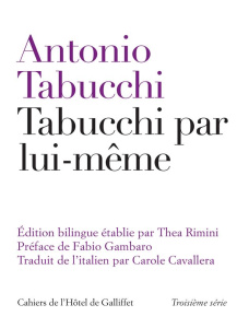 Tabucchi par lui-même - Tabucchi Antonio