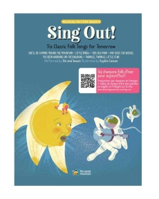 SING OUT! - SIX CHANSONS FOLK D'HIER POUR AUJOURD'HUI - SIN AND SWOON/CASSON